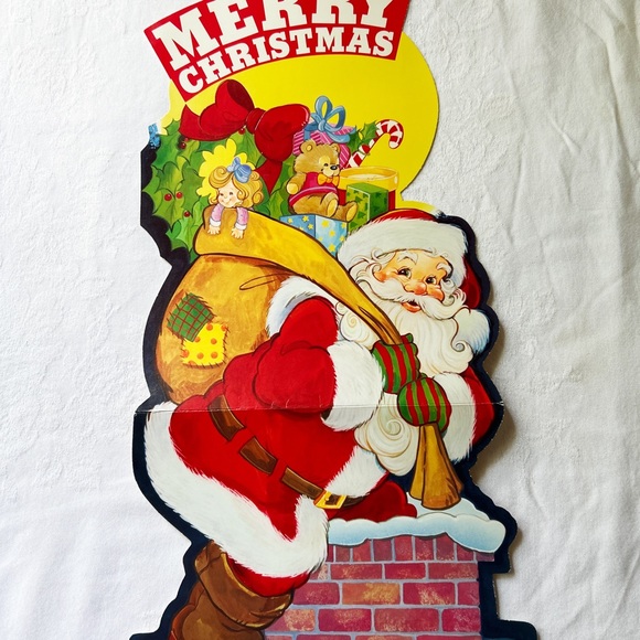 COPY - Extra long Vintage Santa Claus paper Diecut Christmas Detailed illustrat… - Picture 7 of 17